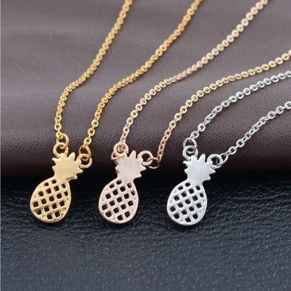 Pineapple Cut-Out Necklace - 1 Necklace